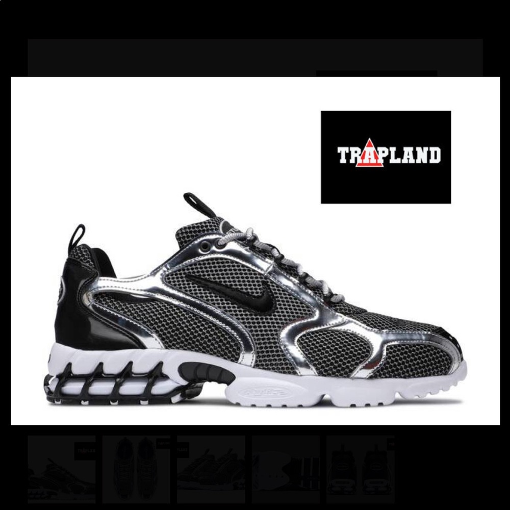 NIKE AIR ZOOM SPIRIDON CAGE 2 STUSSY PURE PLATINUM